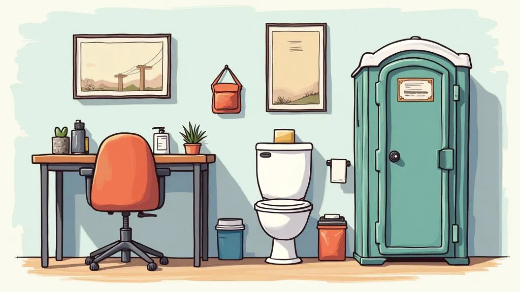 Kommode im Arbeitszimmer für mehr Ordnung im Einsatz