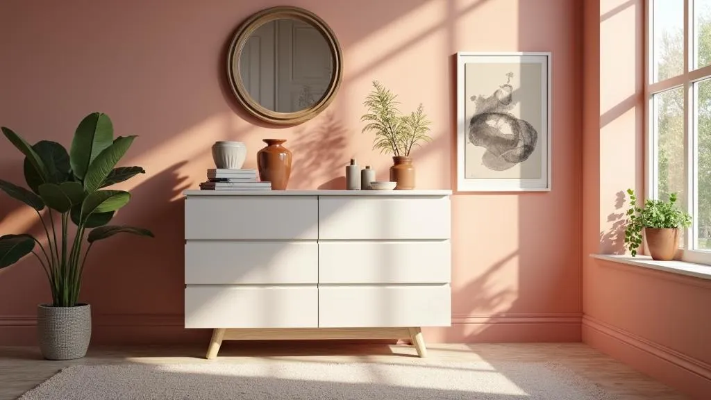 Edle Zurückhaltung: Kommode mit Schieferplatte für ein modernes Zuhause